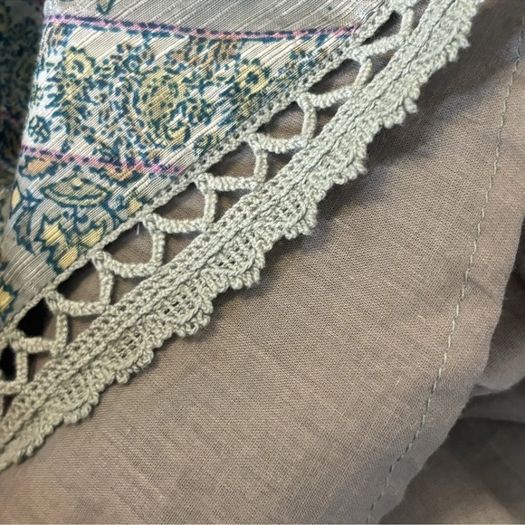 Soft Surroundings Women’s Jardin Majorelle Sage Asymmetrical Maxi Dress Size 1X - Picture 11 of 11